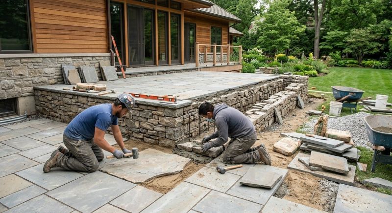 Our team working on Concrete Installation projects in Athens, AL