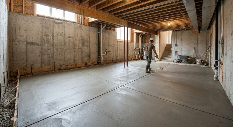 Basement Concrete Installation in Courtland, AL