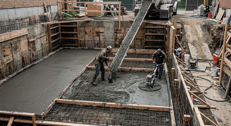 Basement Concrete Installation in Huntsville, AL