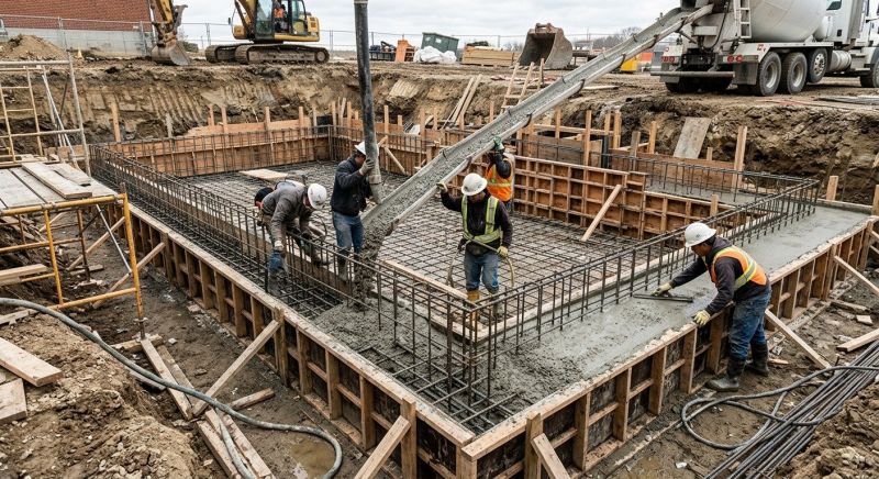 Basement Concrete Installation in Huntsville, AL