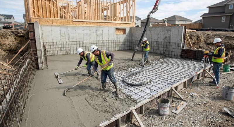 Basement Concrete Installation in Madison, AL