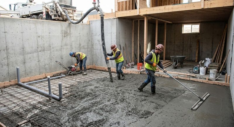 Basement Concrete Pouring in Athens, AL