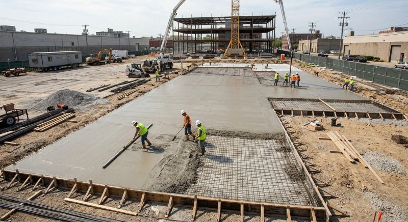 Commercial Slab Construction in Minor Hill, TN