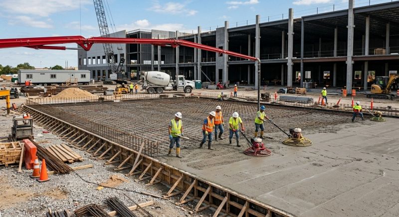 Commercial Slab Construction in Rogersville, AL