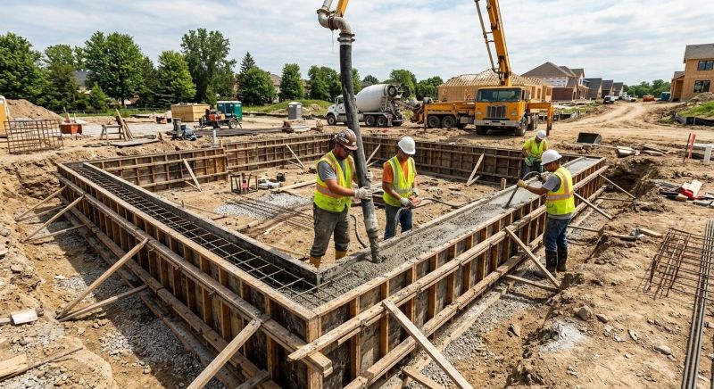 Foundation Pouring in Athens, AL
