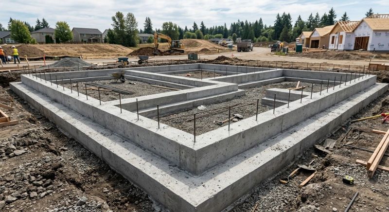 House Footing Construction in Athens, AL
